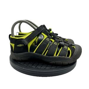 Big Kids Keen Newport H2 Black Waterproof Outdoor Hiking Sandals Size 4 Y
